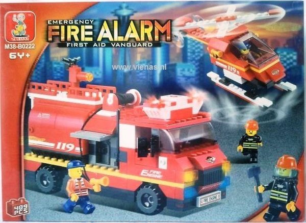 Sluban brandweer watertankwagen en helikopter B0222