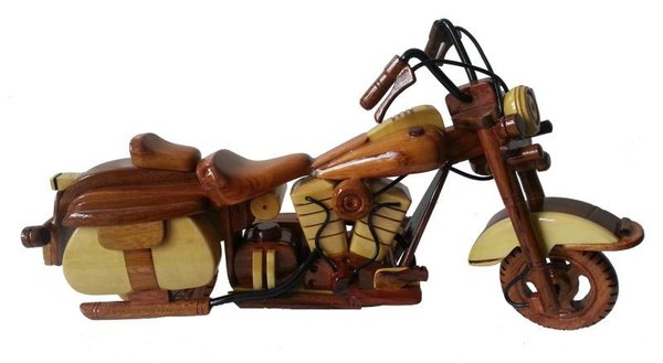 Harley-Davidson Heritage 3-kleurig houtenmodel
