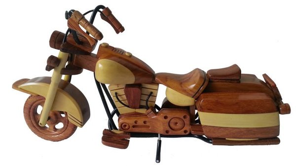 Harley-Davidson motor houtenmodel